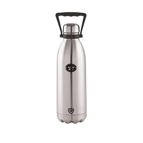 Milton Thermosteel Duo DLX 1500, Double Walled Vacuum Insulated 1500 ml |  51 oz | 1.5 Ltr | 24 Hours Hot and Cold Bottle with Cover, 18/8 Stainless