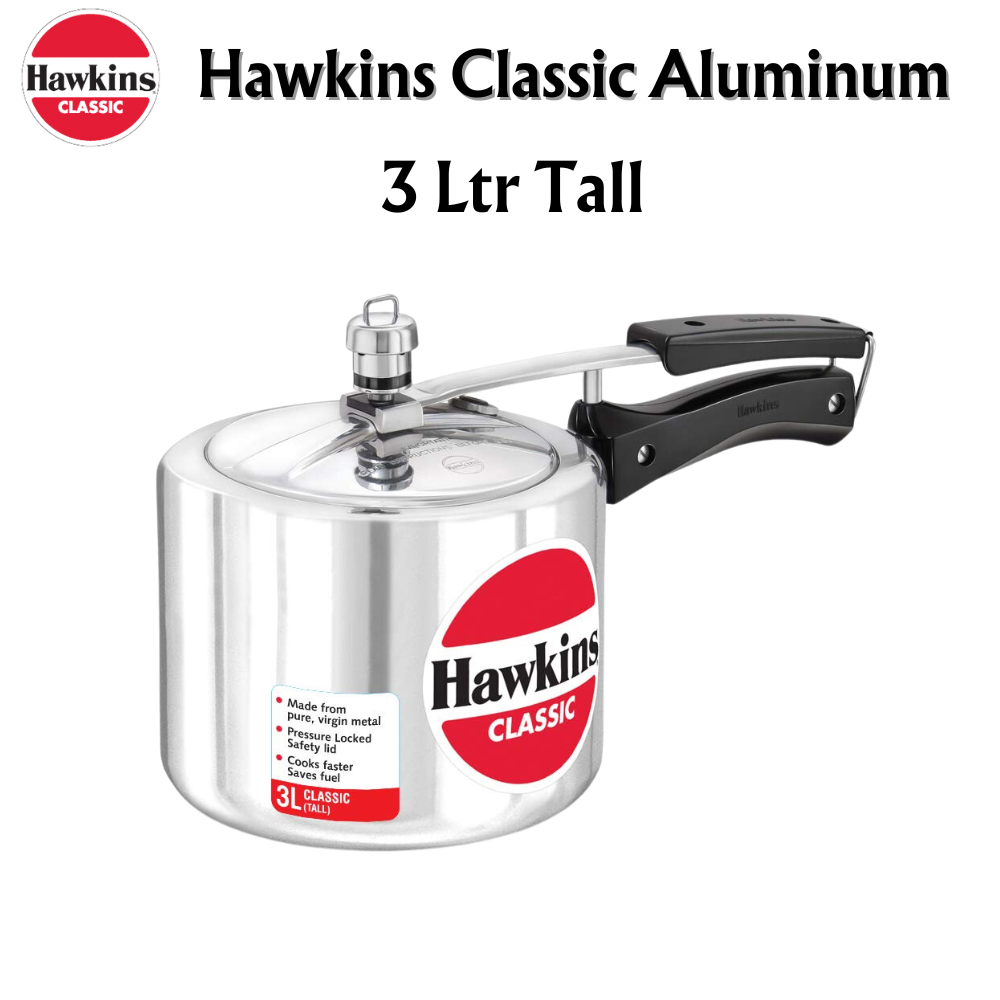 1.28 Kg Silver Hawkins Classic 1.5 Litre Pressure Cooker