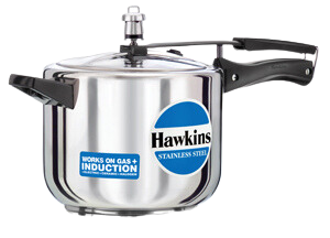 Small pressure outlet cooker half litre