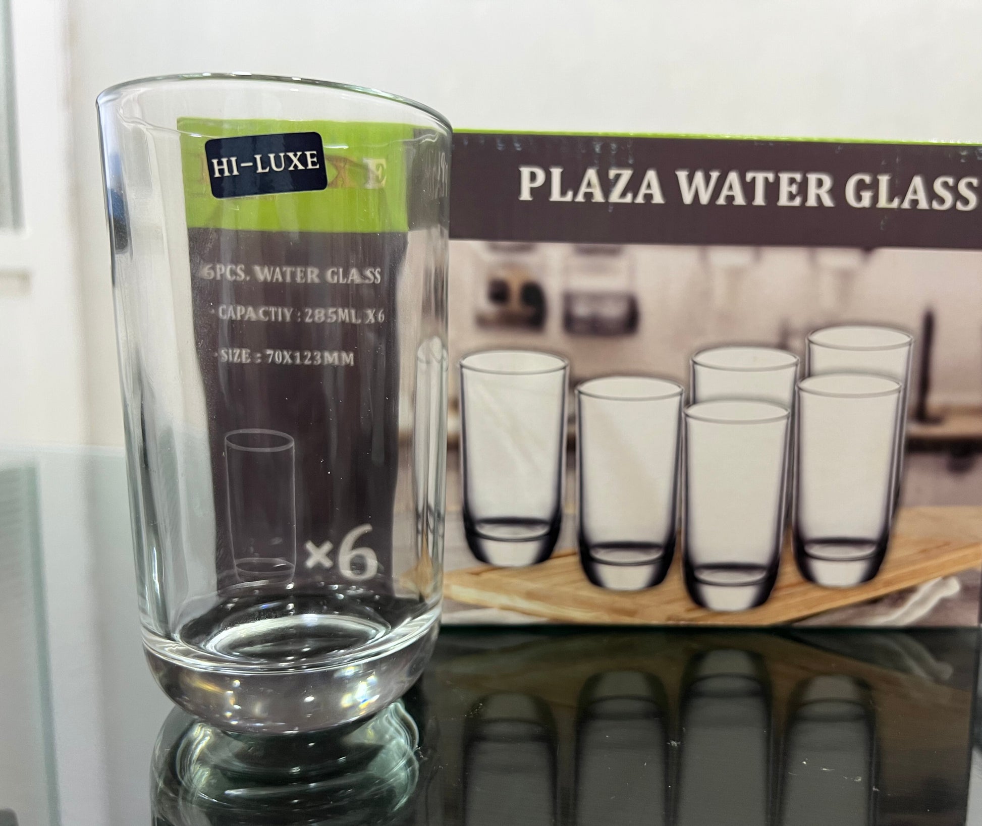 Hi-Luxe Plaza Glass 285 ML | Glass Tumbler | Transparent | Home, Dining, Office, Restaurant - Premium glass tumblers from Hiluxe - Just Rs. 479! Shop now at Surana Sons