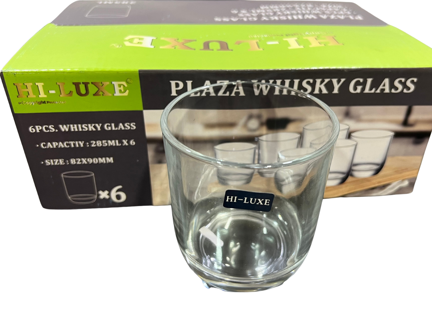 Hi-Luxe Plaza Glass 285 ML | Glass Tumbler | Transparent | Home, Dining, Office, Restaurant - Premium glass tumblers from Hiluxe - Just Rs. 479! Shop now at Surana Sons