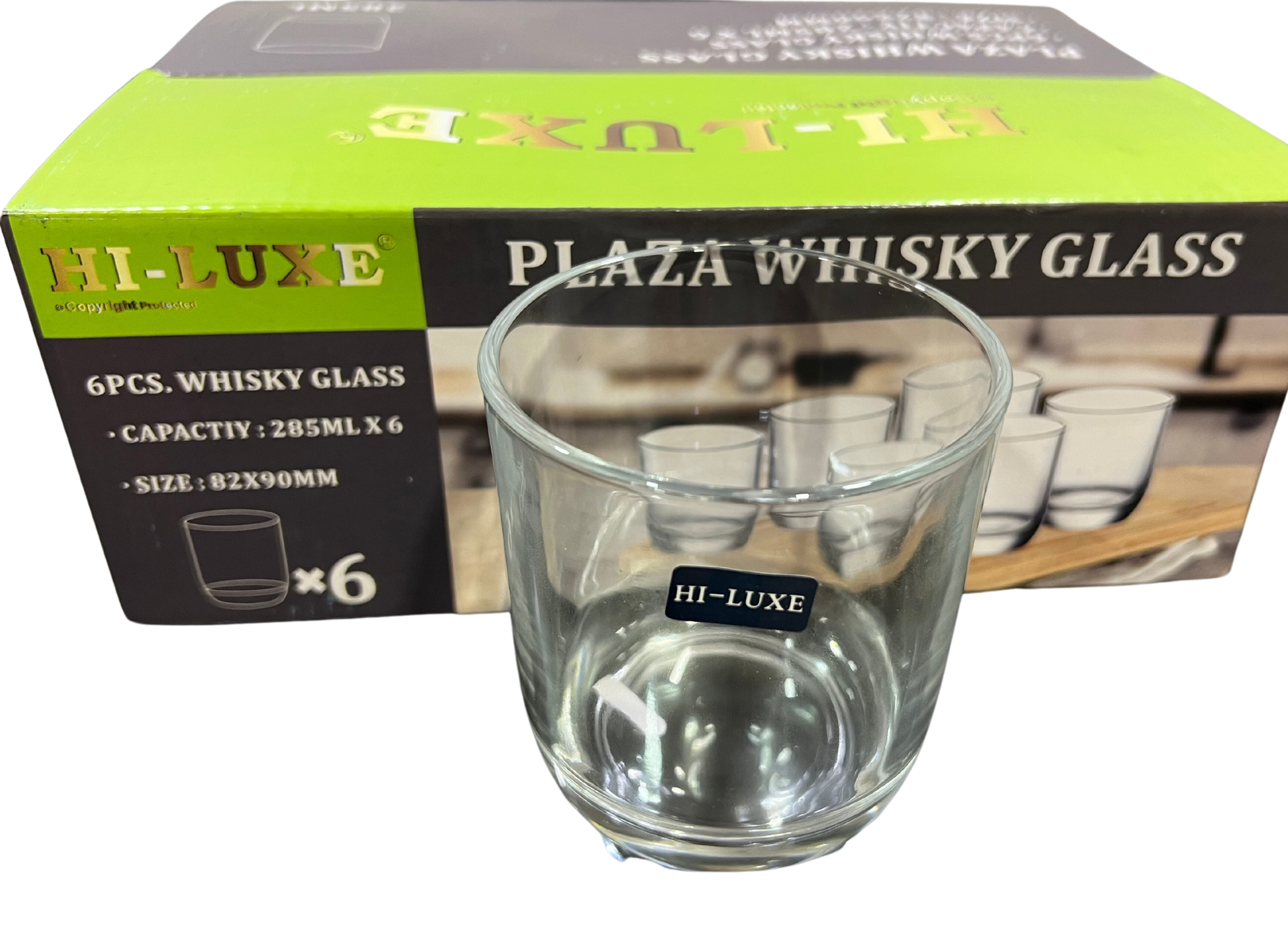 Hi-Luxe Plaza Glass 285 ML | Glass Tumbler | Transparent | Home, Dining, Office, Restaurant - Premium glass tumblers from Hiluxe - Just Rs. 479! Shop now at Surana Sons