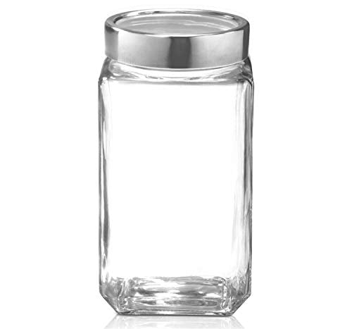 Treo By Milton Cube Storage Glass Jar, Transparent | BPA Free | Storage Jar | Kitchen Organizer | Modular | Multipurpose Jar - Premium Storage Jar from Milton Treo - Just Rs. 299! Shop now at Surana Sons