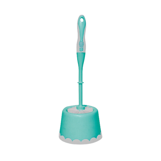 Spotzero by Milton Round Toilet Brush Caddy Round (Aqua Green) - Premium Toilet Brush from milton spotzero - Just Rs. 240! Shop now at Surana Sons