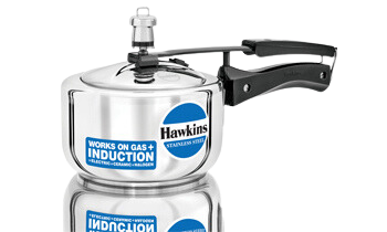 Hawkins Pressure Cooker, Stainless Steel Inner Lid, Induction Compatible - Premium SS pressure cooker from Hawkins - Just Rs. 2070! Shop now at Surana Sons