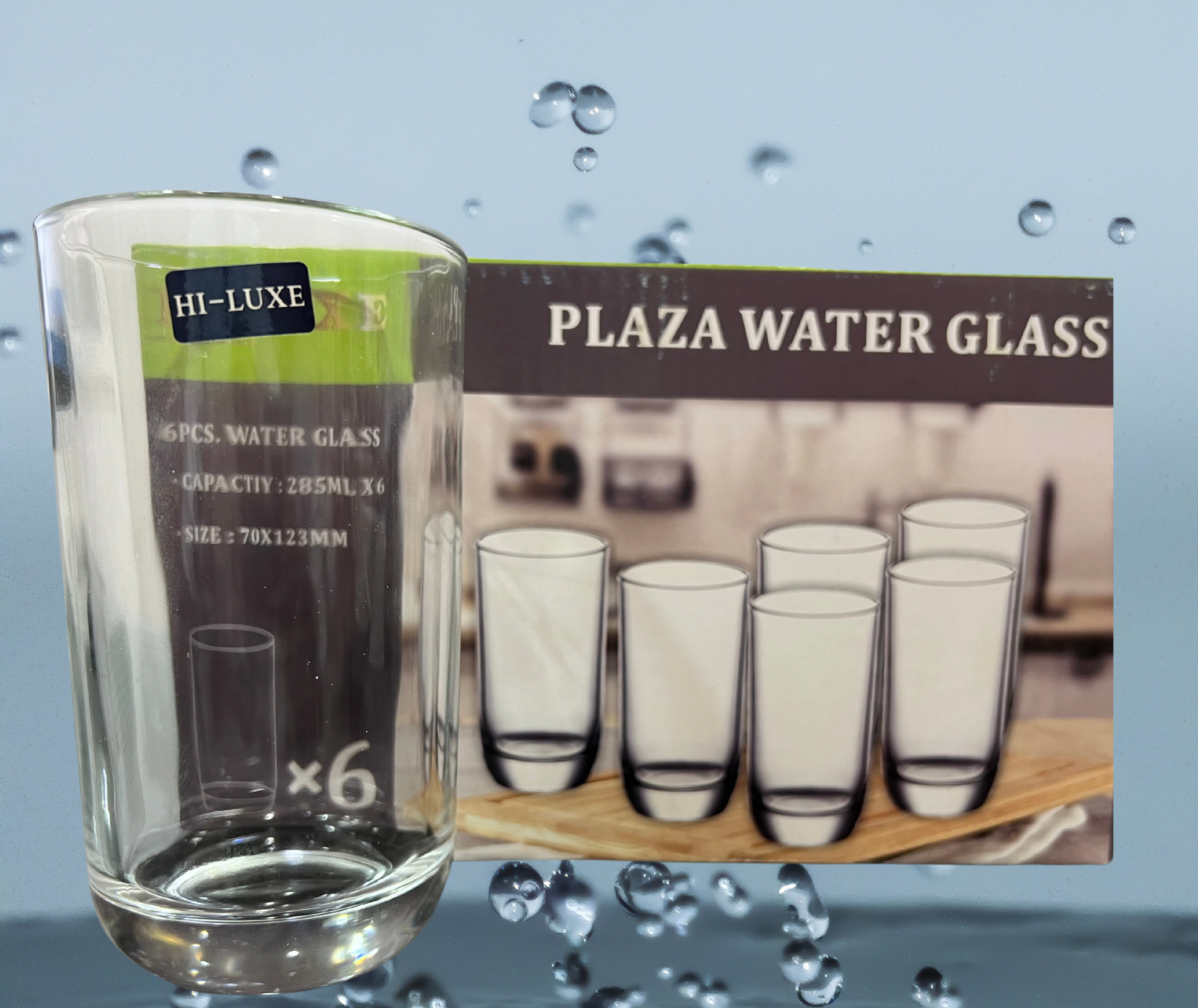 Hi-Luxe Plaza Glass 285 ML | Glass Tumbler | Transparent | Home, Dining, Office, Restaurant - Premium glass tumblers from Hiluxe - Just Rs. 479! Shop now at Surana Sons