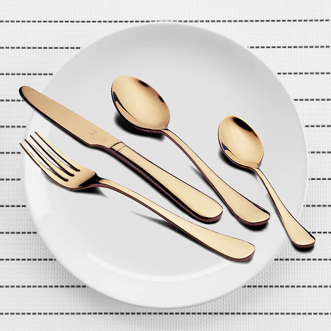 FnS Stainless Steel Rose Gold Premium Cutlery | Spoon | Forks | Set of 6 - Premium Cutlery from FnS - Just Rs. 995! Shop now at Surana Sons