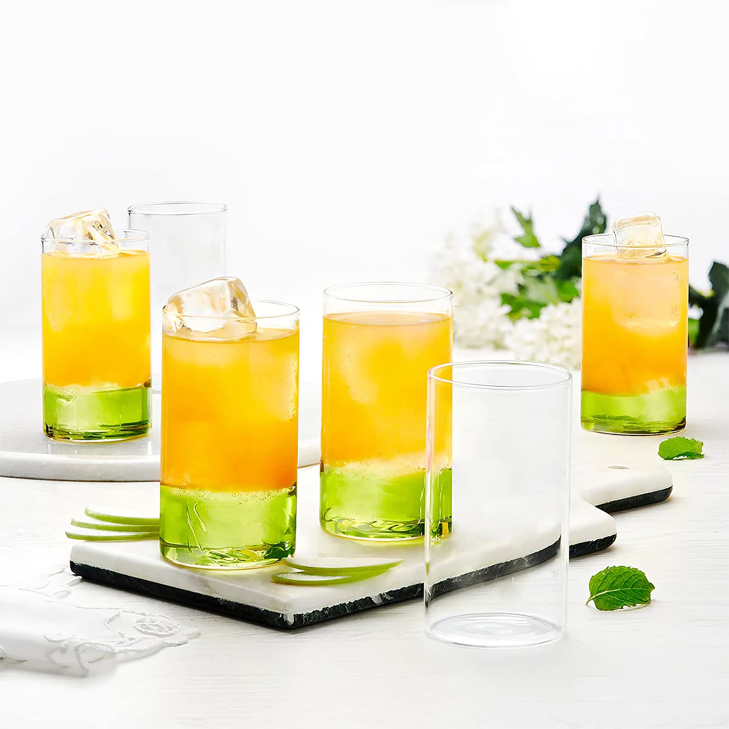 Borosil Vision Glass, Feather Light (Transparent, 350 ml) -Set of 6, Oven, Micro, Freezer Safe - Premium glass tumblers from Borosil - Just Rs. 550! Shop now at Surana Sons