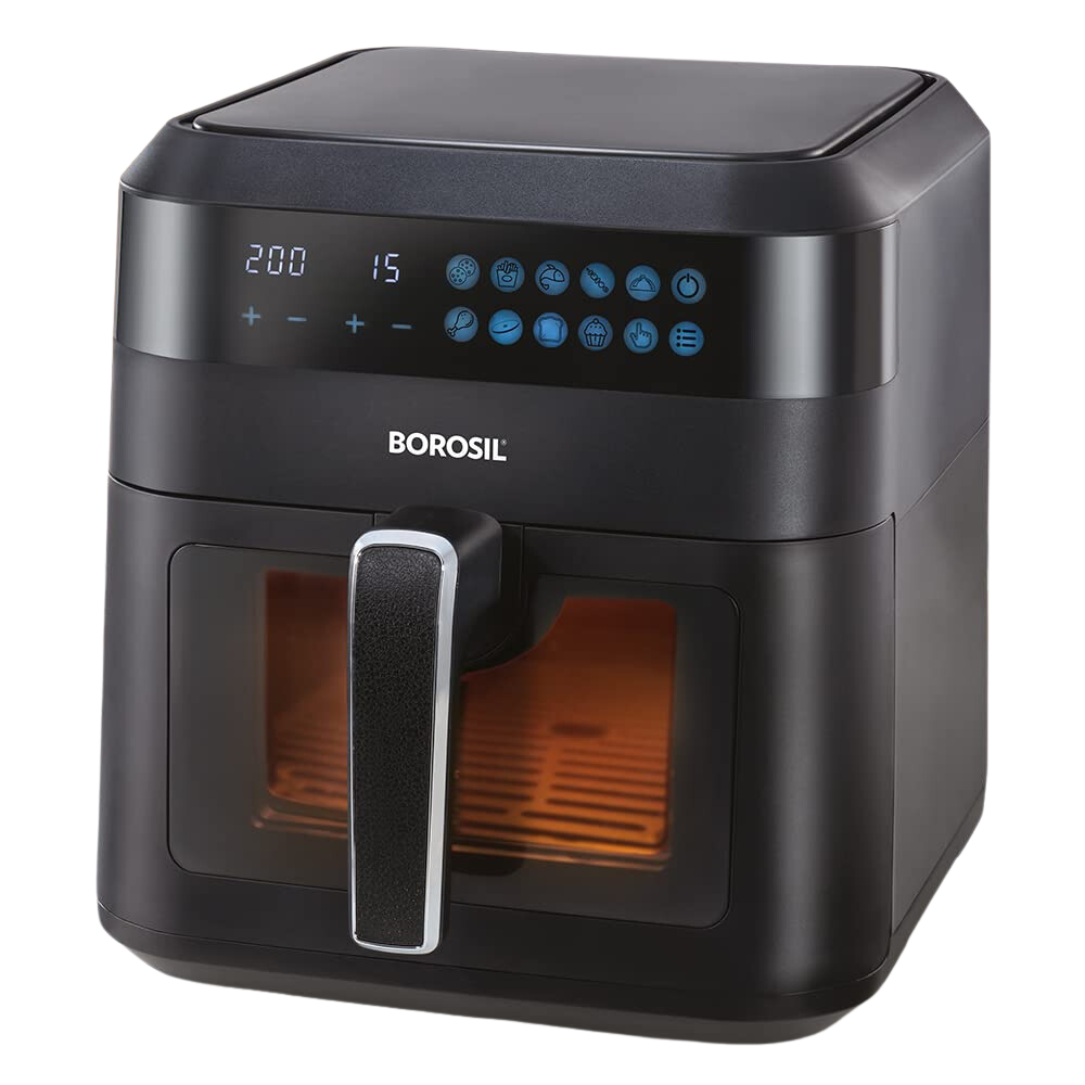 Borosil Best Digi Air Fryer, 4.7 Ltr, 8 in 1, Fry, Grill, Bake, Roast, Dehydrate, Toast & More - Premium Air Fryer from Borosil - Just Rs. 8993! Shop now at Surana Sons