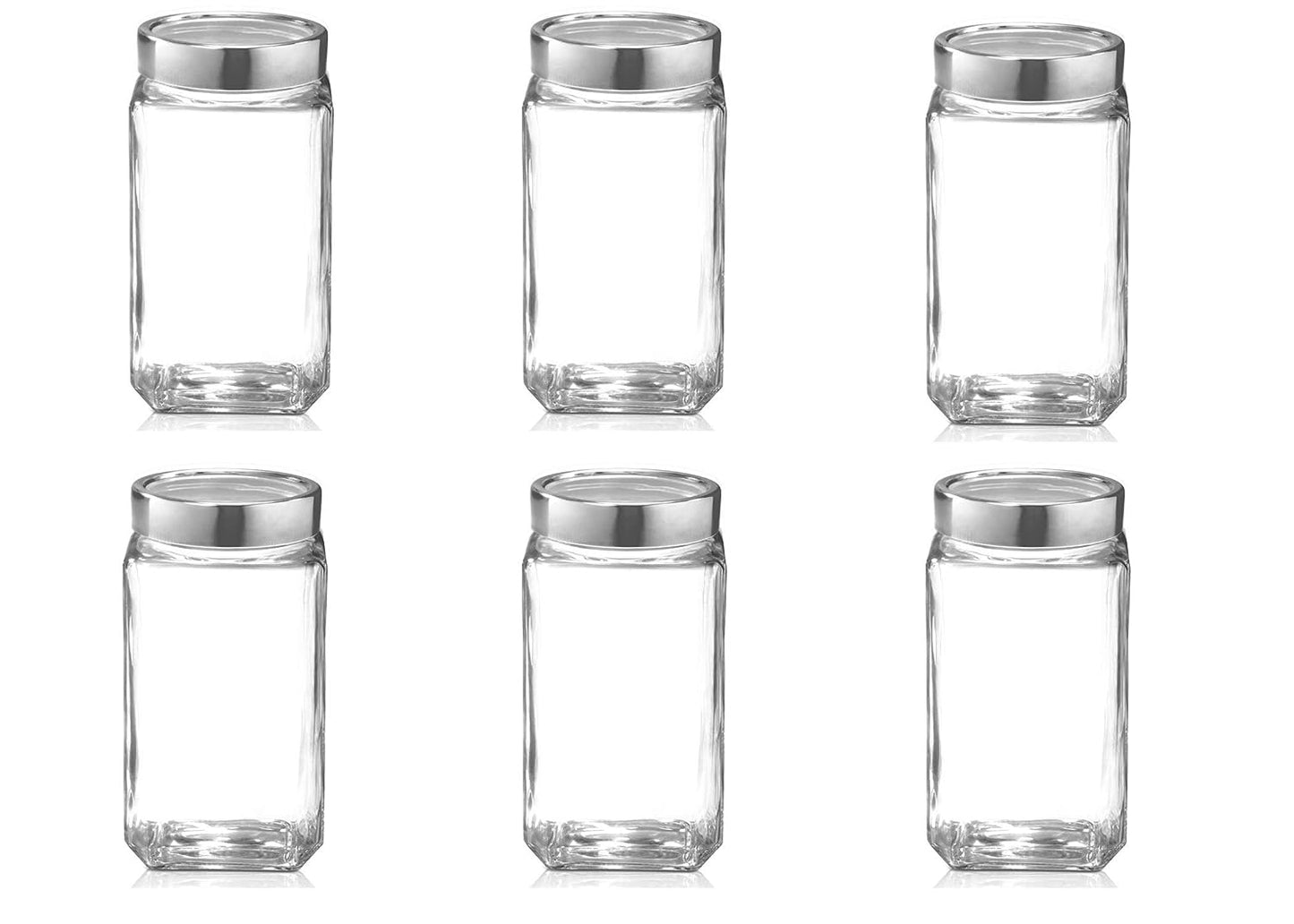 Treo By Milton Cube Storage Glass Jar, Transparent | BPA Free | Storage Jar | Kitchen Organizer | Modular | Multipurpose Jar - Premium Storage Jar from Milton Treo - Just Rs. 299! Shop now at Surana Sons