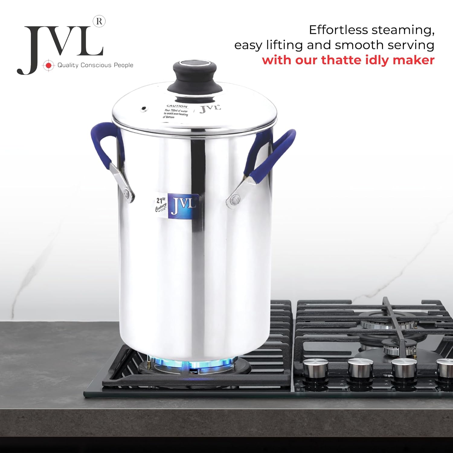 JVL Stainless Steel Full Set Thatte Idly, Idiyappam / Idla / Mini Idli / Dhokla Maker / Steamer - Premium Idli Dhokla Maker from JVL - Just Rs. 3699! Shop now at Surana Sons