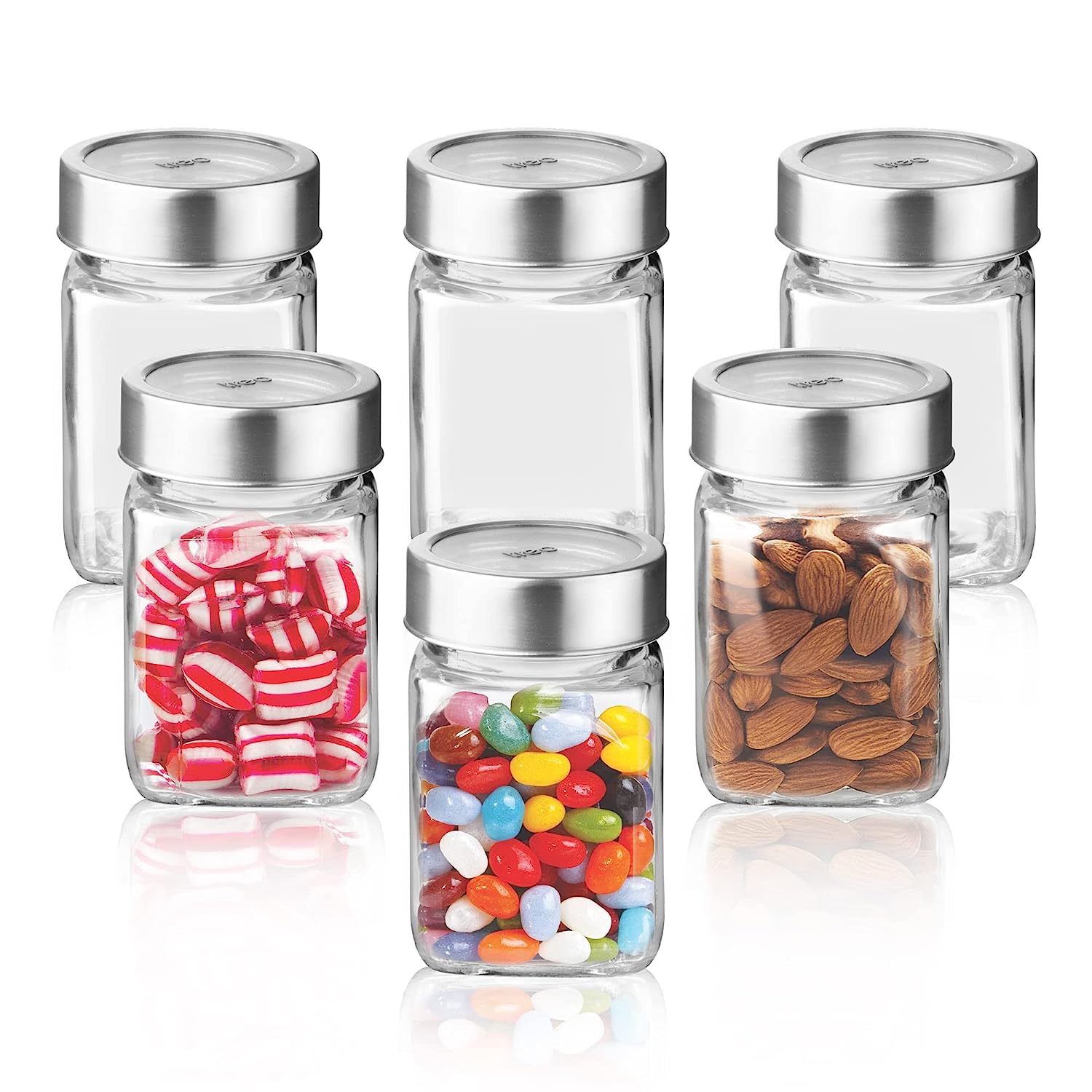 Treo By Milton Cube Storage Glass Jar, Transparent | BPA Free | Storage Jar | Kitchen Organizer | Modular | Multipurpose Jar - Premium Storage Jar from Milton Treo - Just Rs. 299! Shop now at Surana Sons