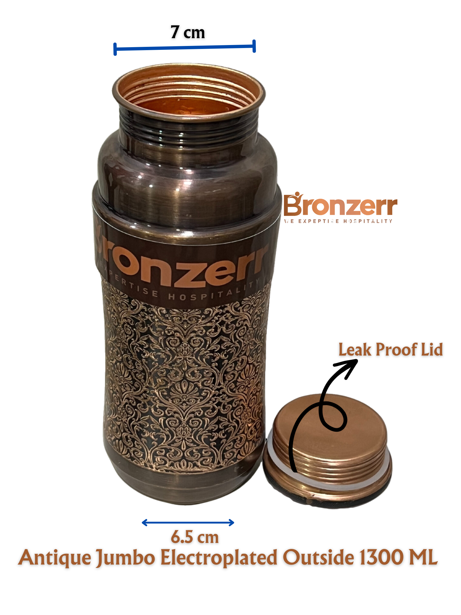 BRANSUN Brass Copper Water Bottle Non-toxic Leak Proof 1000 ml Bottle - Buy  BRANSUN Brass Copper Water Bottle Non-toxic Leak Proof 1000 ml Bottle  Online at Best Prices in India - Sports