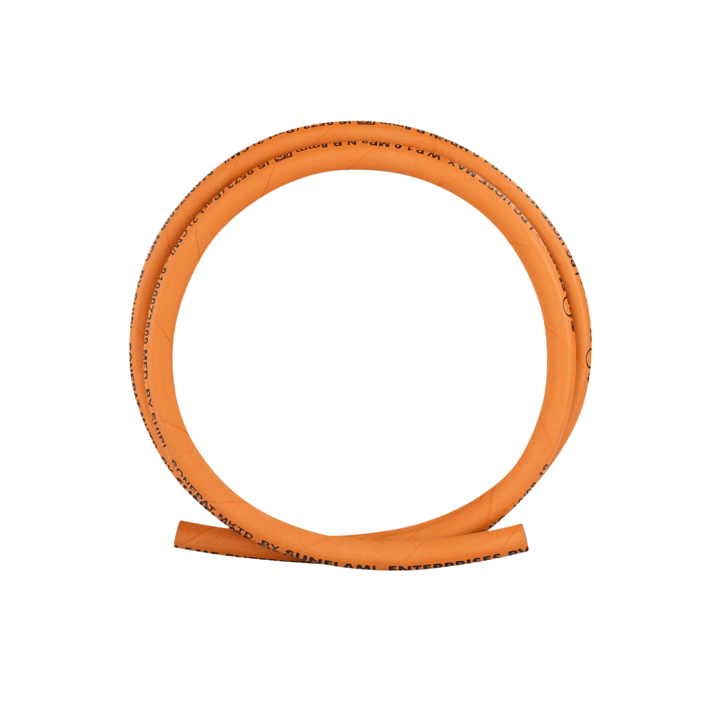 Sunflame 1.5 Mtr LPG Rubber Hose Pipe with Reinforced Steel Wire, ISI Certified (Orange) - Premium Gas Pipe from Sunflame - Just Rs. 199! Shop now at Surana Sons