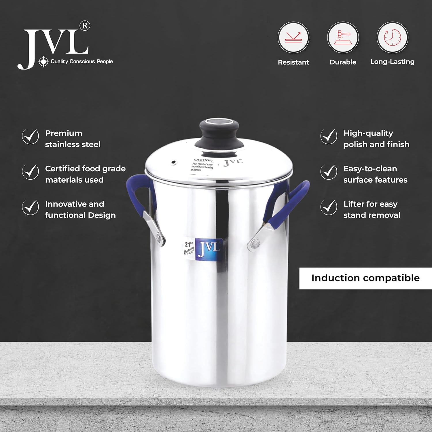 JVL Stainless Steel Full Set Thatte Idly, Idiyappam / Idla / Mini Idli / Dhokla Maker / Steamer - Premium Idli Dhokla Maker from JVL - Just Rs. 3699! Shop now at Surana Sons