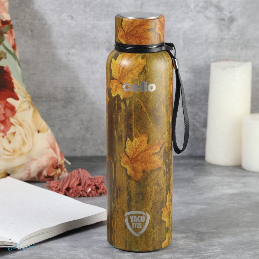 Cello Duro Tuff Steel Series- Duro Deezee Kent Double Walled Stainless Steel Water Bottle with Durable DTP Coating - Premium SS water Bottles from Cello - Just Rs. 840! Shop now at Surana Sons