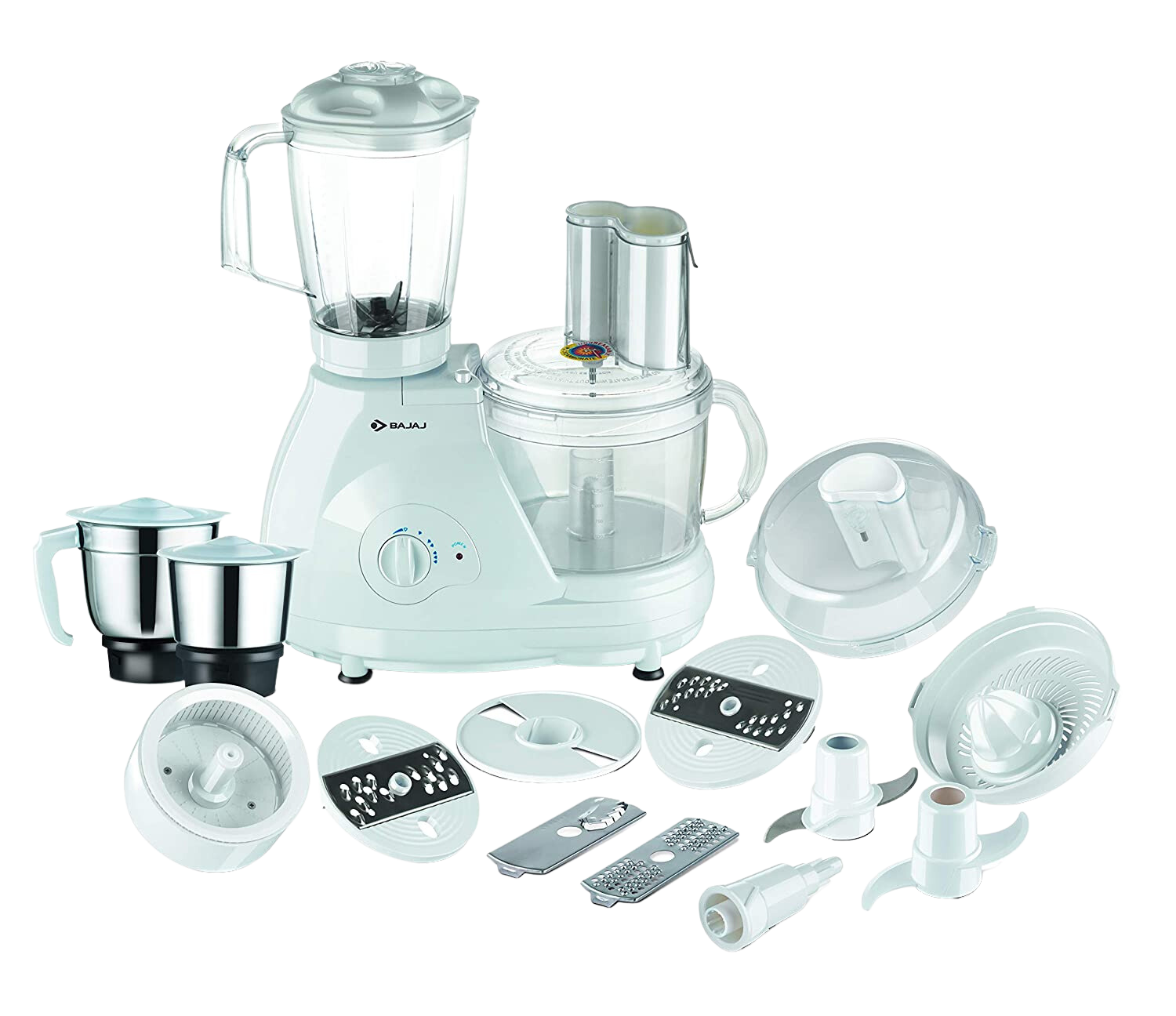 Bajaj Food Processor and Mixer Grinder | All in One Kitchen Need | Food Processor | Juicer | Mixer Grinder | Slicer | Kneader | Mincer | Chipser - Premium Food Processors from Bajaj - Just Rs. 6990! Shop now at Surana Sons