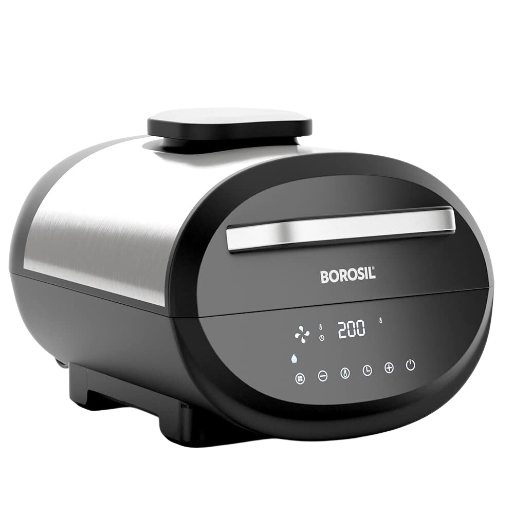 Borosil Best Digi Air-fryer, Top Load Air Fryer, Large Capacity, 8 Pre-Set Menus, 8 in 1 Functionality, 6.1 Ltr - Premium Air Fryer from Borosil - Just Rs. 9999! Shop now at Surana Sons