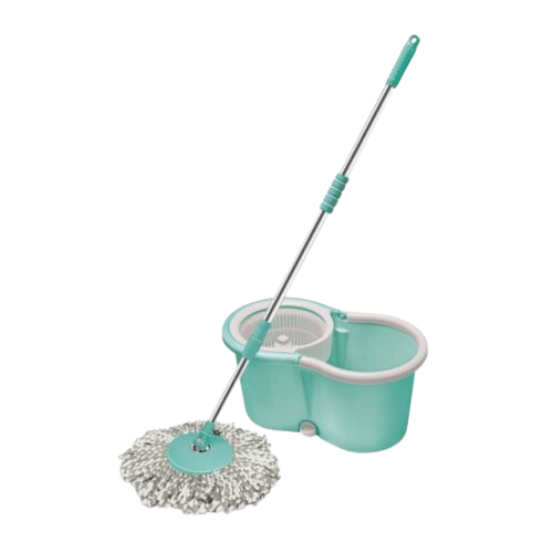 Spotzero By Milton Smart Spin Mop with Bucket, Floor Mop (Aqua Green, Two Refills) - Premium mops spin mop floor mop floor cleaner from milton spotzero - Just Rs. 999! Shop now at Surana Sons