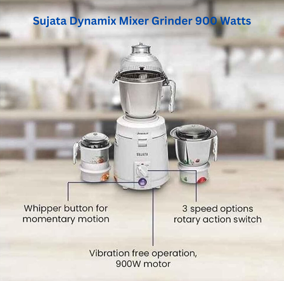SUJATA SUPERMIX 900 W Mixer Grinder.Wet Grinding, Chutney Grinding