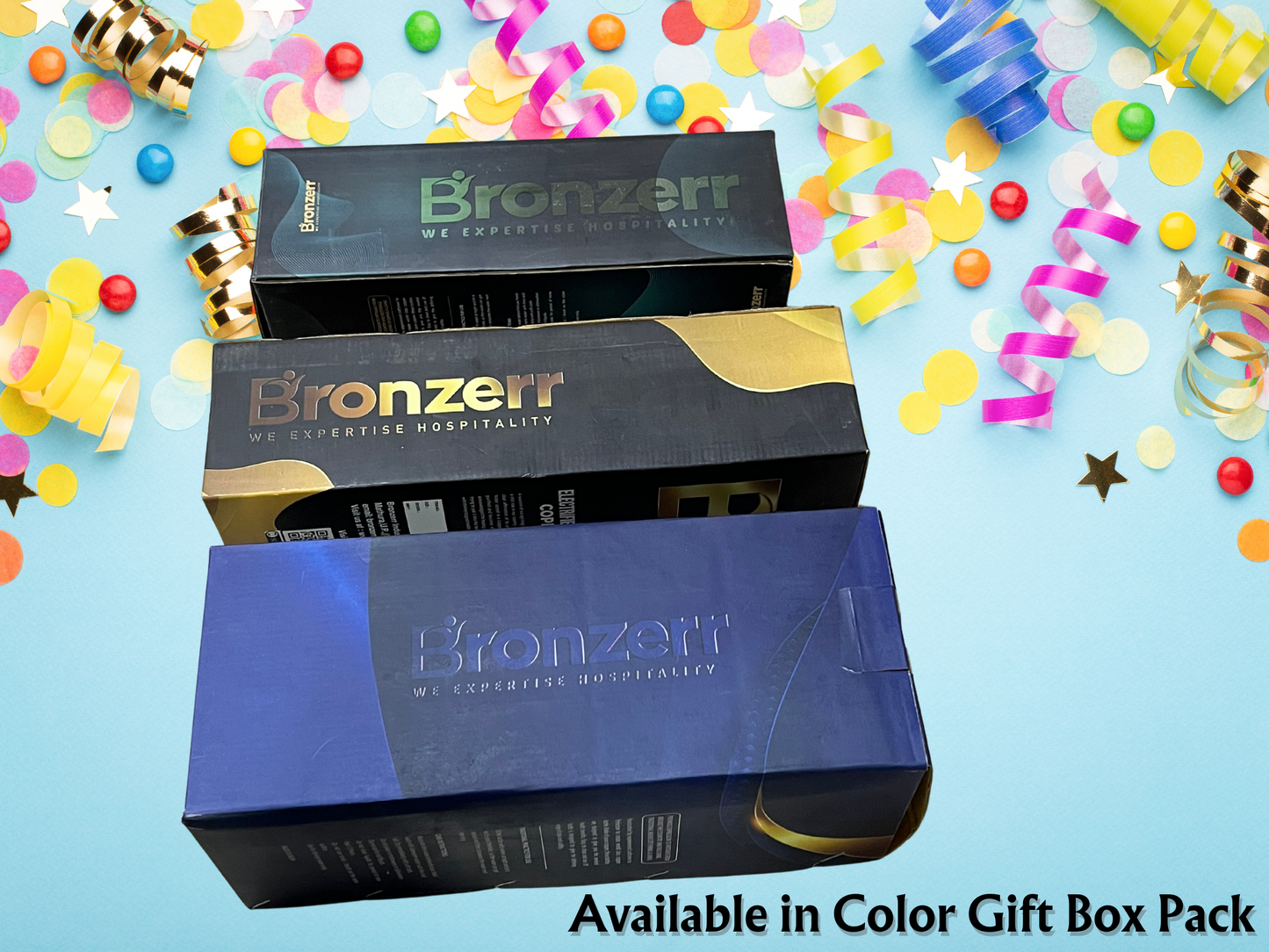 Bronzerr Copper Bottles | Pure Copper | Plain Or Color Electroplated Outside | Color Gift Box | Ideal Gift - Premium copper water bottles from Bronzerr - Just Rs. 780! Shop now at Surana Sons