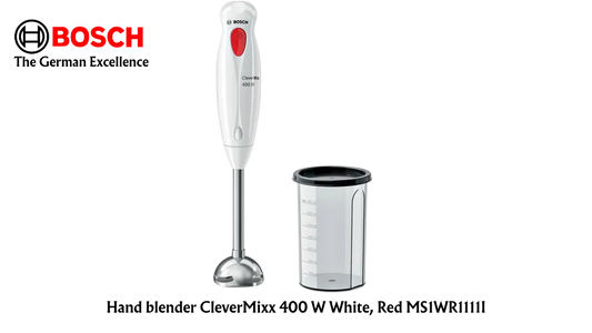 BOSCH Hand blender CleverMixx 400 W White, Red MS1WR1111I - Premium Chopper from Bosch - Just Rs. 1980! Shop now at Surana Sons