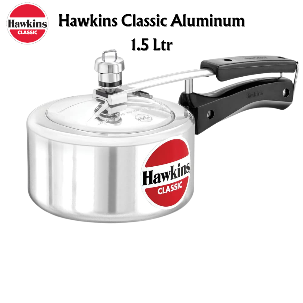 Hawkins Classic Aluminum Pressure Cookers | Inner Lid - Premium Aluminium Pressure Cooker from Hawkins - Just Rs. 1058! Shop now at Surana Sons