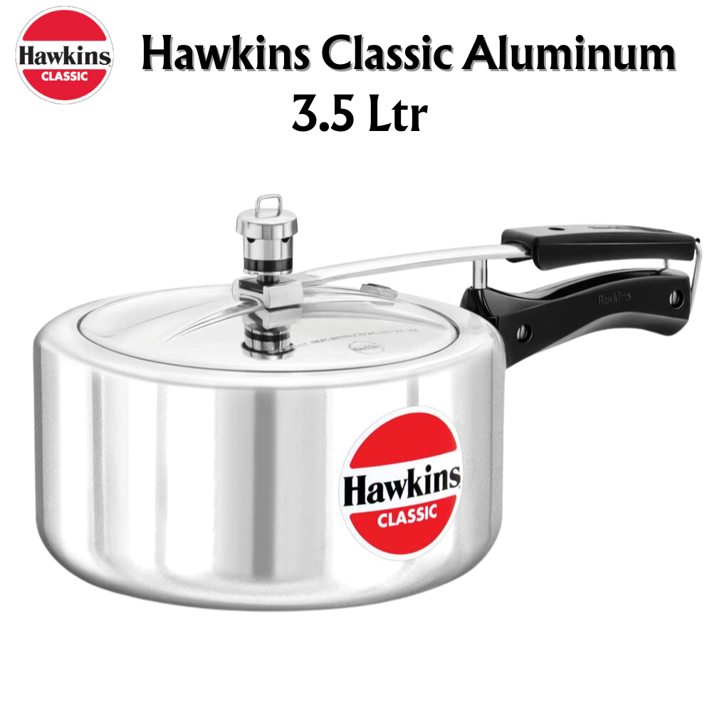 Hawkins Classic Aluminum Pressure Cookers | Inner Lid - Premium Aluminium Pressure Cooker from Hawkins - Just Rs. 1058! Shop now at Surana Sons