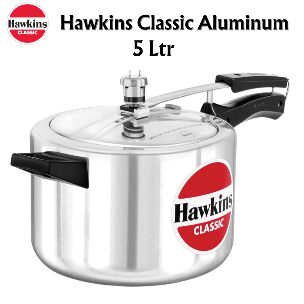 Hawkins Classic Aluminum Pressure Cookers | Inner Lid - Premium Aluminium Pressure Cooker from Hawkins - Just Rs. 1058! Shop now at Surana Sons