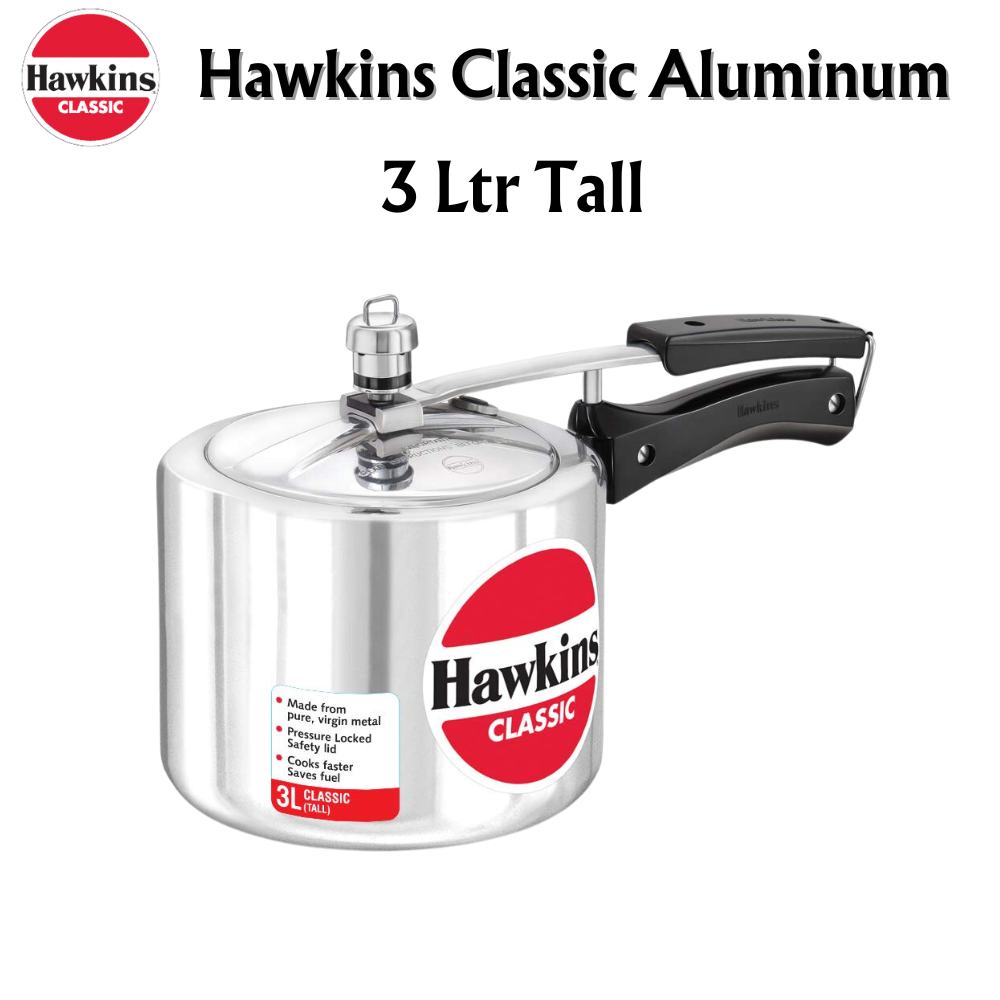 Hawkins Classic Aluminum Pressure Cookers | Inner Lid - Premium Aluminium Pressure Cooker from Hawkins - Just Rs. 1058! Shop now at Surana Sons