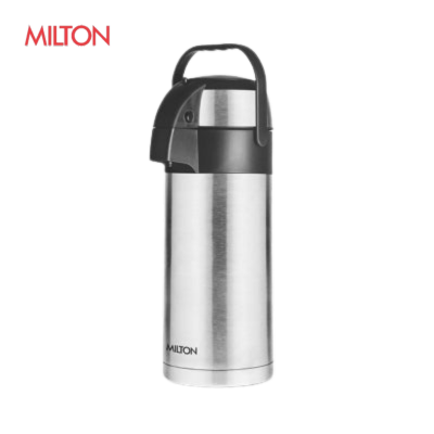 Milton Beverage Dispenser Stainless Steel for Serving Tea Coffee, Double Wall Vacuum Insulated | Easy Travel with Handle - Premium Thermos from Milton - Just Rs. 3230! Shop now at Surana Sons