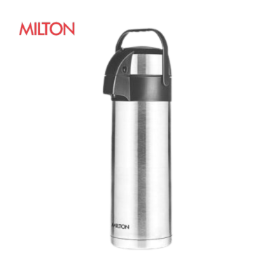 Milton Beverage Dispenser Stainless Steel for Serving Tea Coffee, Double Wall Vacuum Insulated | Easy Travel with Handle - Premium Thermos from Milton - Just Rs. 3230! Shop now at Surana Sons