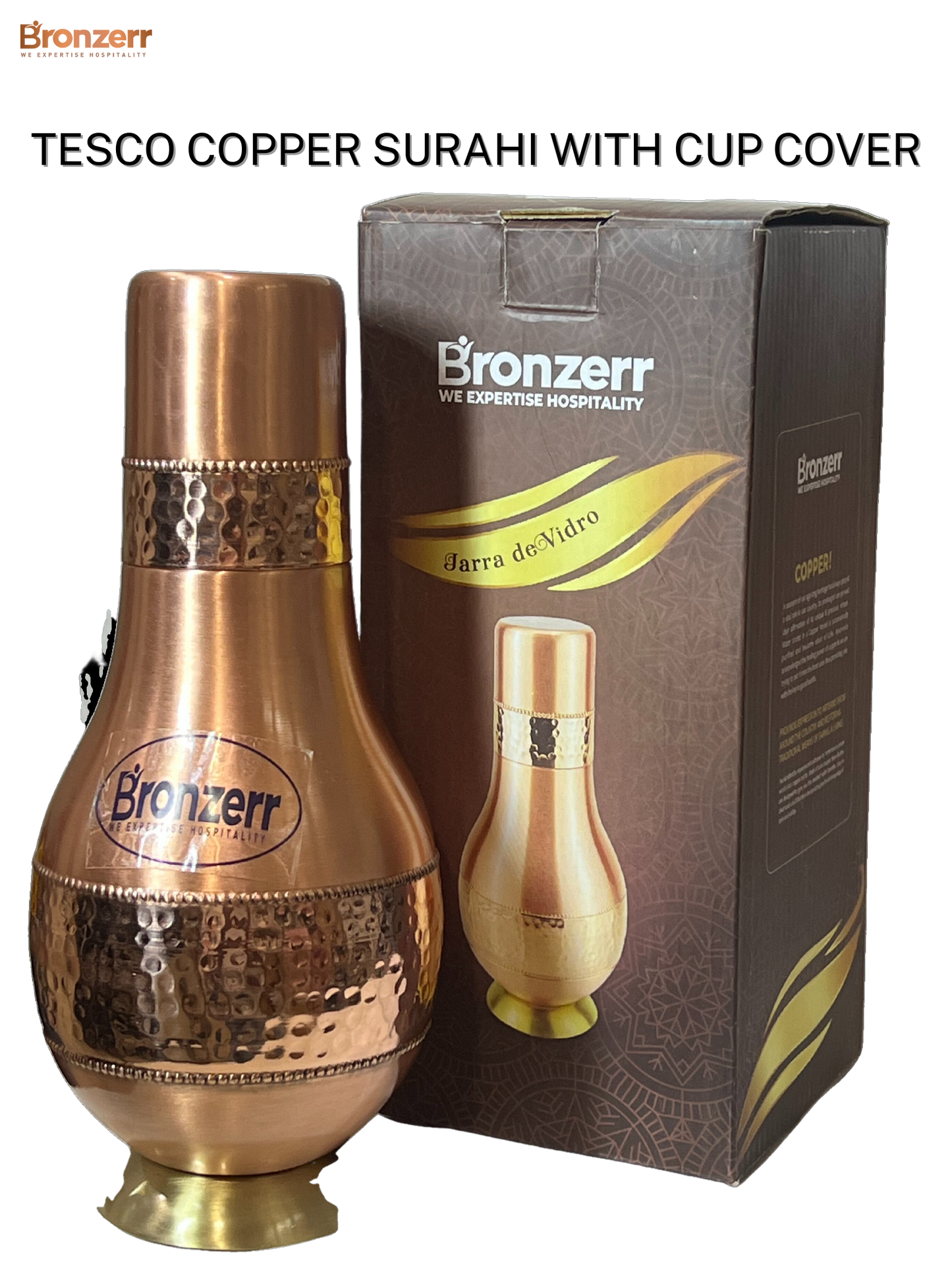 Bronzerr Copper Jug | Pitcher | Pure Copper | Plain Or Color Electroplated Outside | Color Gift Box | Ideal Gift - Premium Copper Jug from Bronzerr - Just Rs. 1699! Shop now at Surana Sons