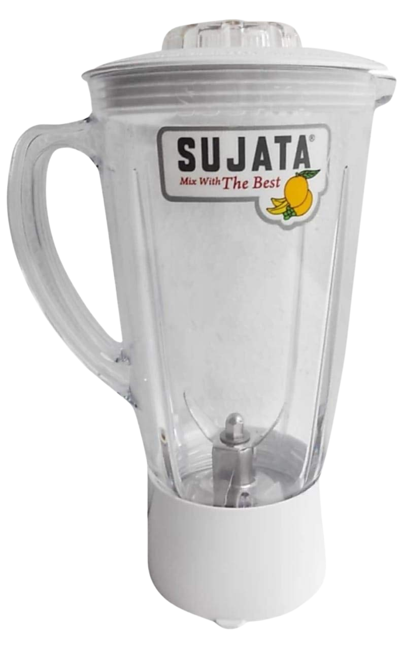 Sujata Blender Juicer Plastic Jar Attachement, 1700 ml, (White) - Premium Juice Jar from Sujata - Just Rs. 900! Shop now at Surana Sons