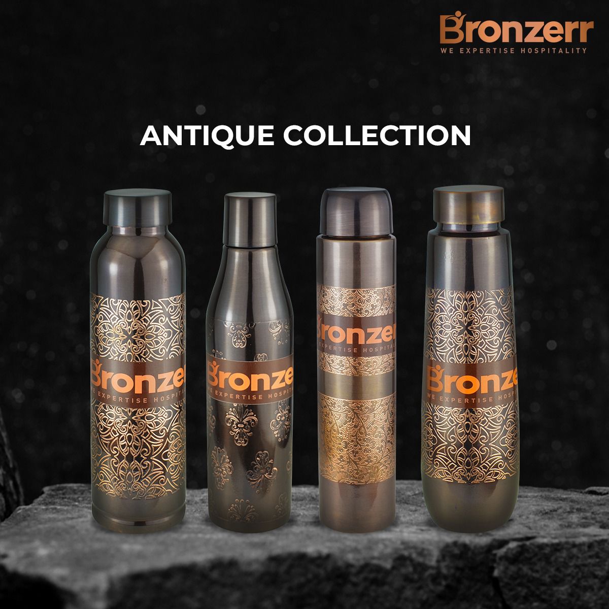 Bronzerr Copper Bottles | Pure Copper | Plain Or Color Electroplated Outside | Color Gift Box | Ideal Gift - Premium copper water bottles from Bronzerr - Just Rs. 780! Shop now at Surana Sons