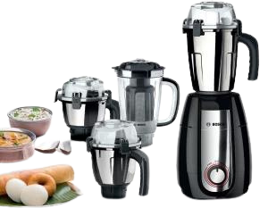 BOSCH Mixer Grinder TrueMixx Pro 1000 Watt MGM8842GIN | 4 Jars - Premium Mixer Grinder from Bosch - Just Rs. 7500! Shop now at Surana Sons