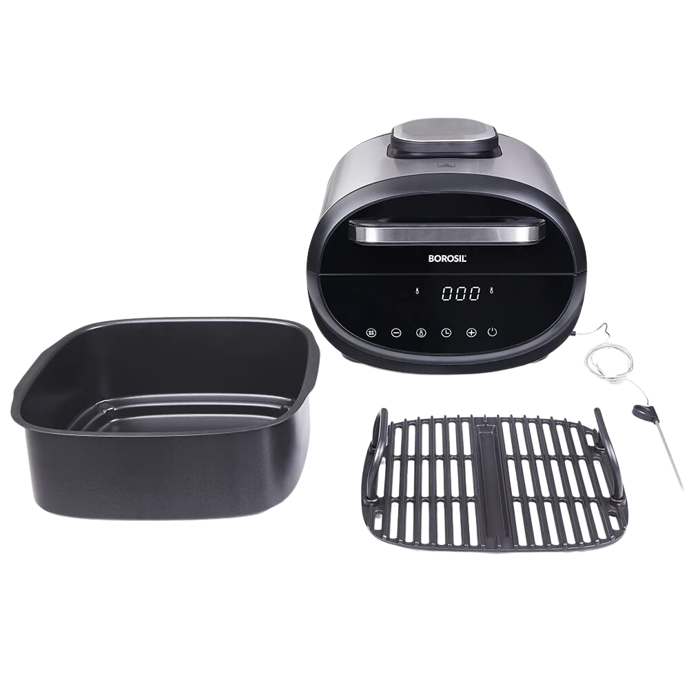 Borosil Best Digi Air-fryer, Top Load Air Fryer, Large Capacity, 8 Pre-Set Menus, 8 in 1 Functionality, 6.1 Ltr - Premium Air Fryer from Borosil - Just Rs. 9999! Shop now at Surana Sons