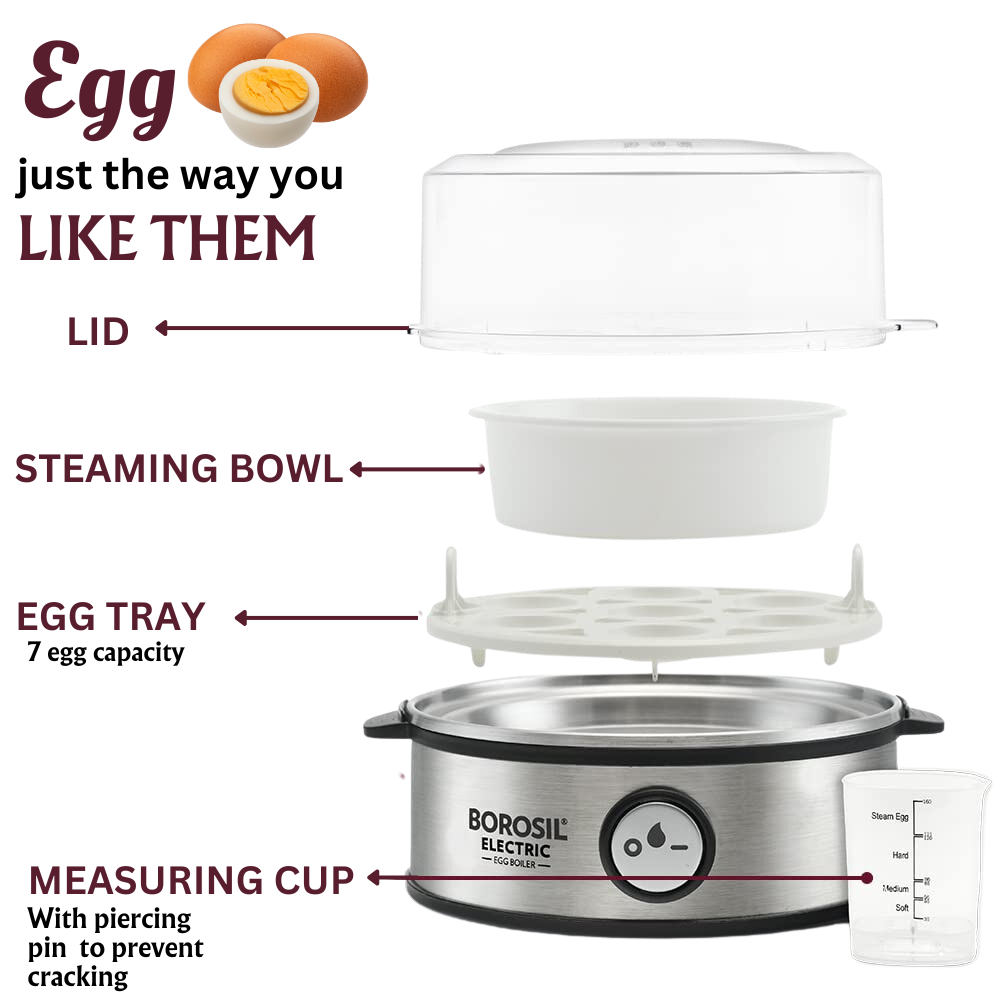 Buy Electric Egg Boiler 360 at Best Price Online in India - Borosil