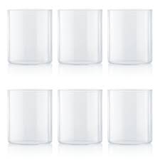 Borosil Vision Squat Glass, Feather Light, 205 ML, Set of 6 Oven, Microwave, Freezer Safe - Premium glass tumblers from Borosil - Just Rs. 445! Shop now at Surana Sons