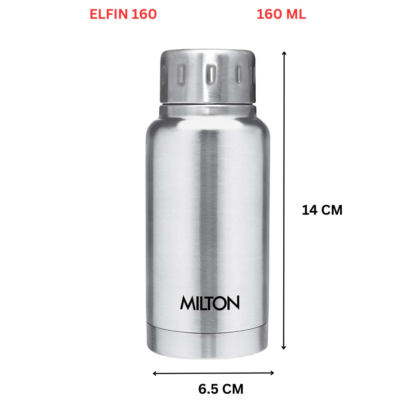 Milton Elfin Thermosteel 24 Hours Hot and Cold Water Bottle | Thermos Flask - Premium Hot & Cold Steel Vacuum Bottles from Milton - Just Rs. 476! Shop now at Surana Sons