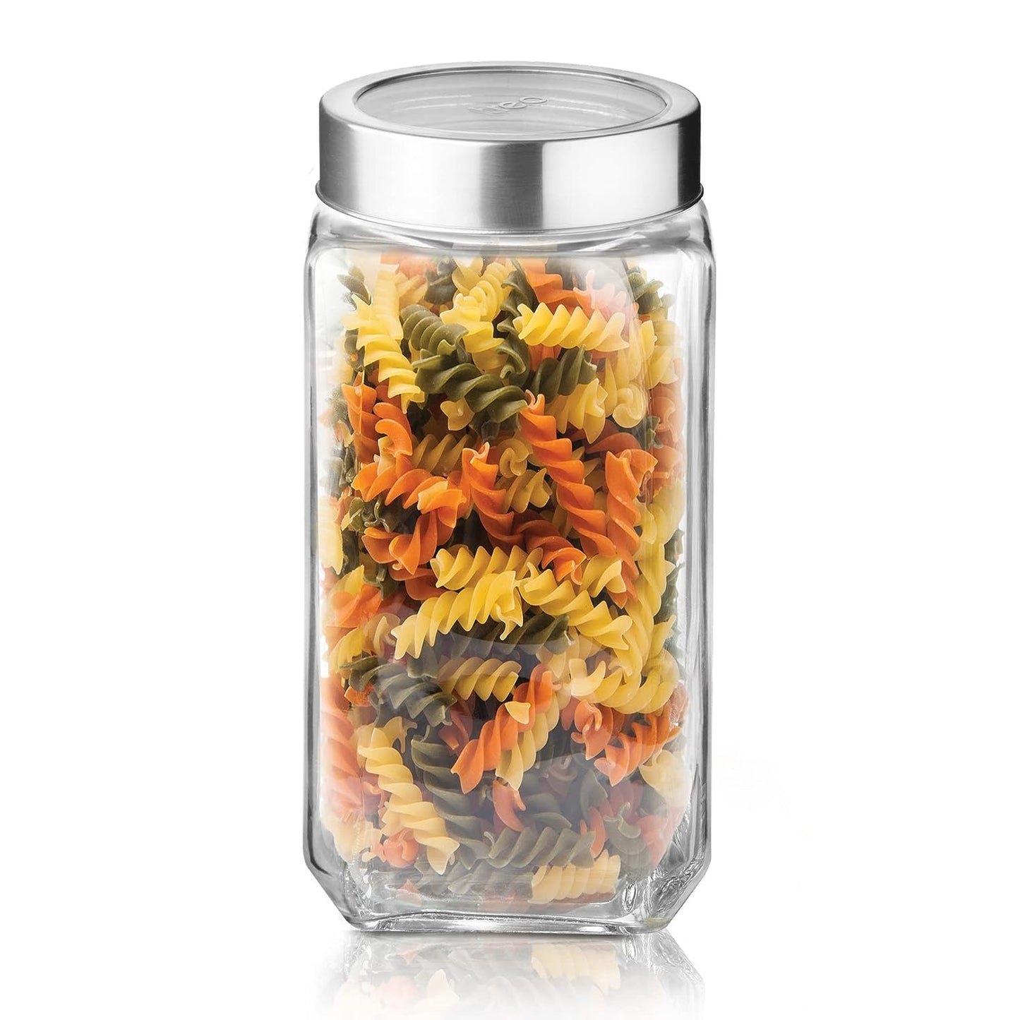 Treo By Milton Cube Storage Glass Jar, Transparent | BPA Free | Storage Jar | Kitchen Organizer | Modular | Multipurpose Jar - Premium Storage Jar from Milton Treo - Just Rs. 299! Shop now at Surana Sons