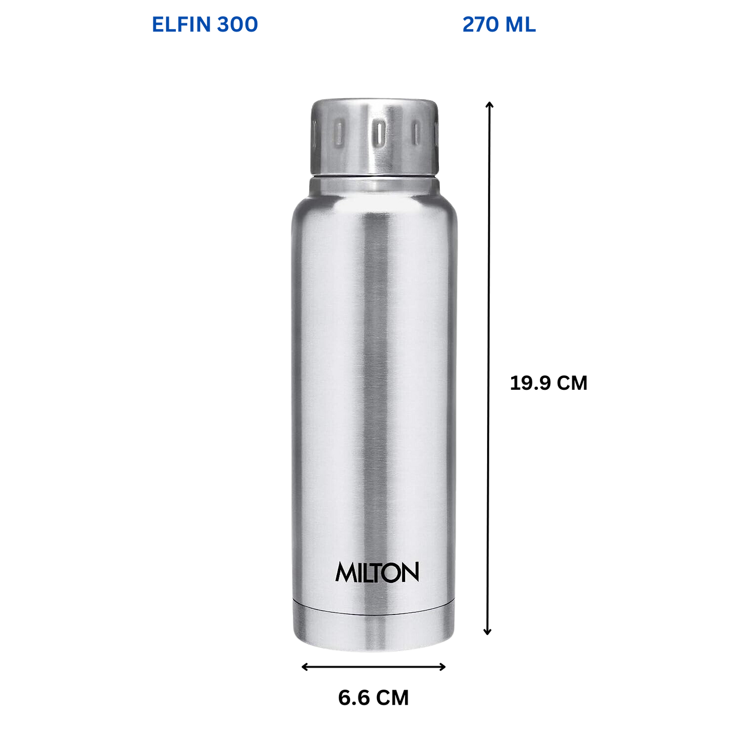 Milton Elfin Thermosteel 24 Hours Hot and Cold Water Bottle | Thermos Flask - Premium Hot & Cold Steel Vacuum Bottles from Milton - Just Rs. 476! Shop now at Surana Sons