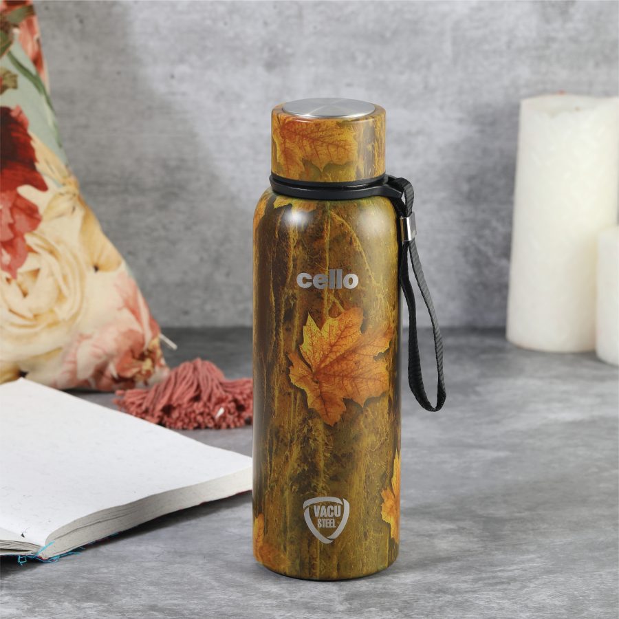 Cello Duro Tuff Steel Series- Duro Deezee Kent Double Walled Stainless Steel Water Bottle with Durable DTP Coating - Premium SS water Bottles from Cello - Just Rs. 840! Shop now at Surana Sons